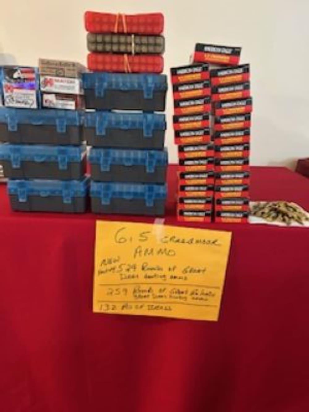 AMMO.. 6.5 CREEDMOOR  778 ROUNDS PLUS 132 , 1X SHOT BRASS